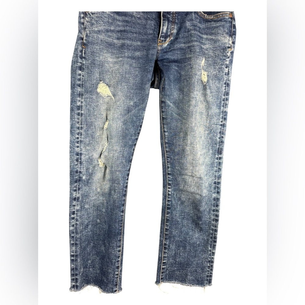 EUC Pilcro and the Letterpress Women’s Mid-rise Distressed Cropped Jeans Sz 26 - Picture 11 of 13